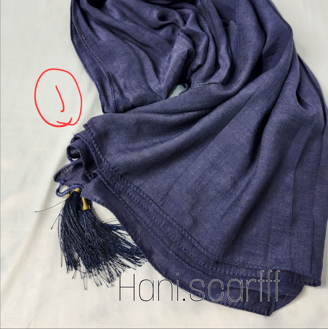 شال اسلپ ساده منگوله دار