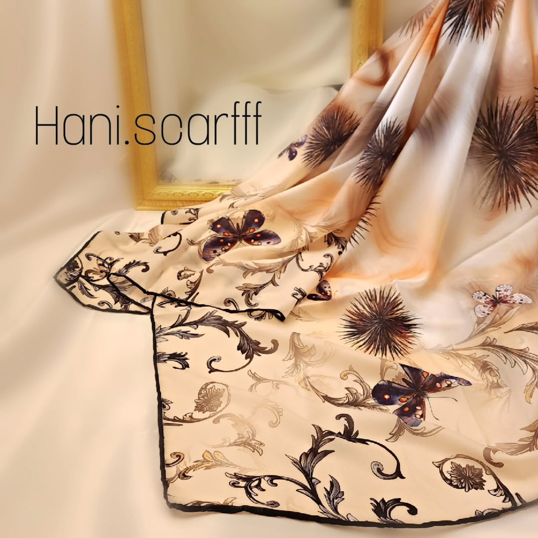 روسری حریر مجلسی