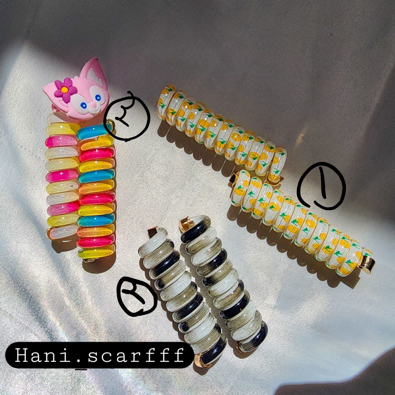 کش سیم تلفن فانتزی